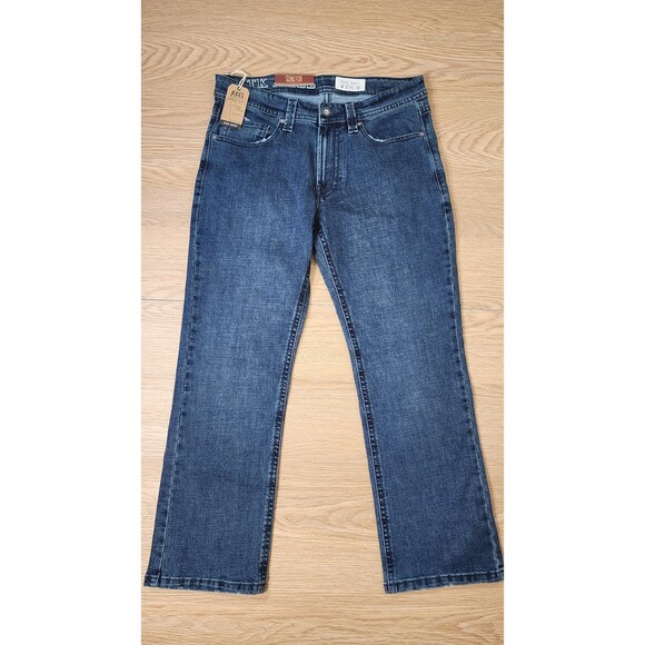 NWT TK Axel Jeans Men 34x30 Slim Boot Cut Straight Leg Stretch Denim Pants READ - Picture 1 of 12